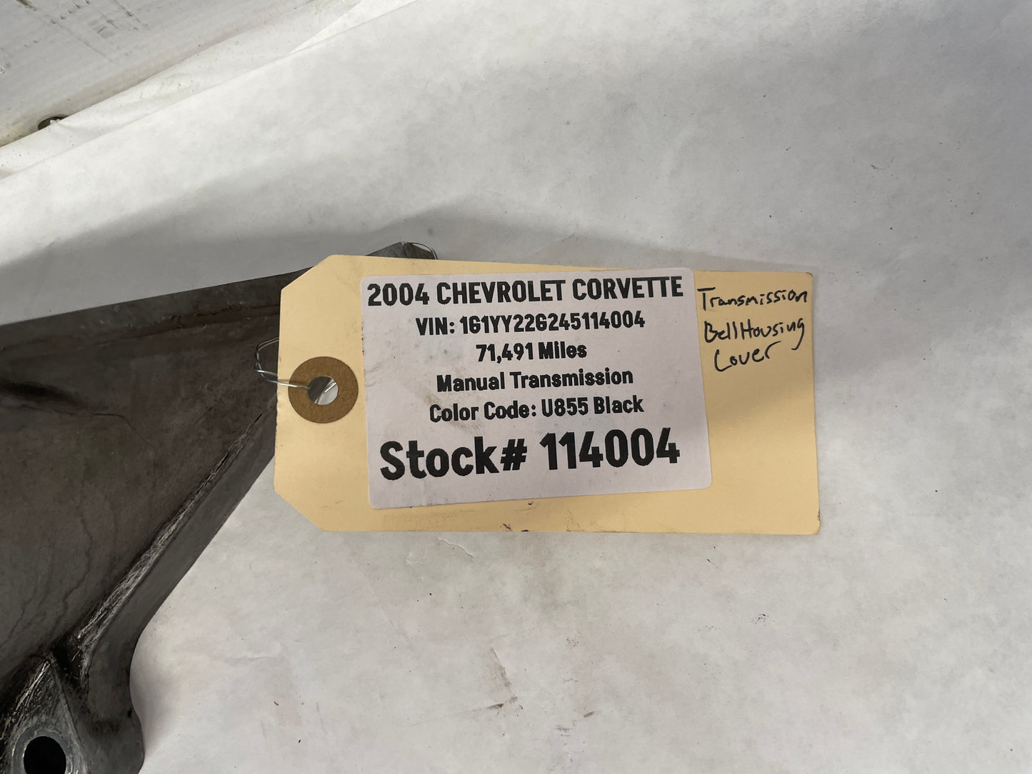 2004 Chevy Corvette Lower Transmission Bellhousing Cover OEM