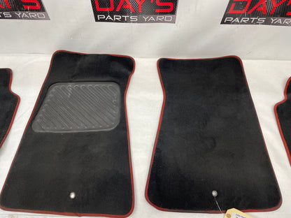 2004 Pontiac GTO Front and Rear Floor Mats Red Trim OEM - Day's Parts Yard