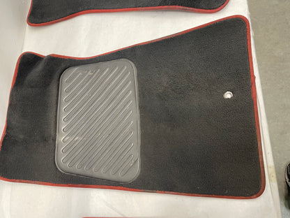 2004 Pontiac GTO Front and Rear Floor Mats Red Trim OEM - Day's Parts Yard