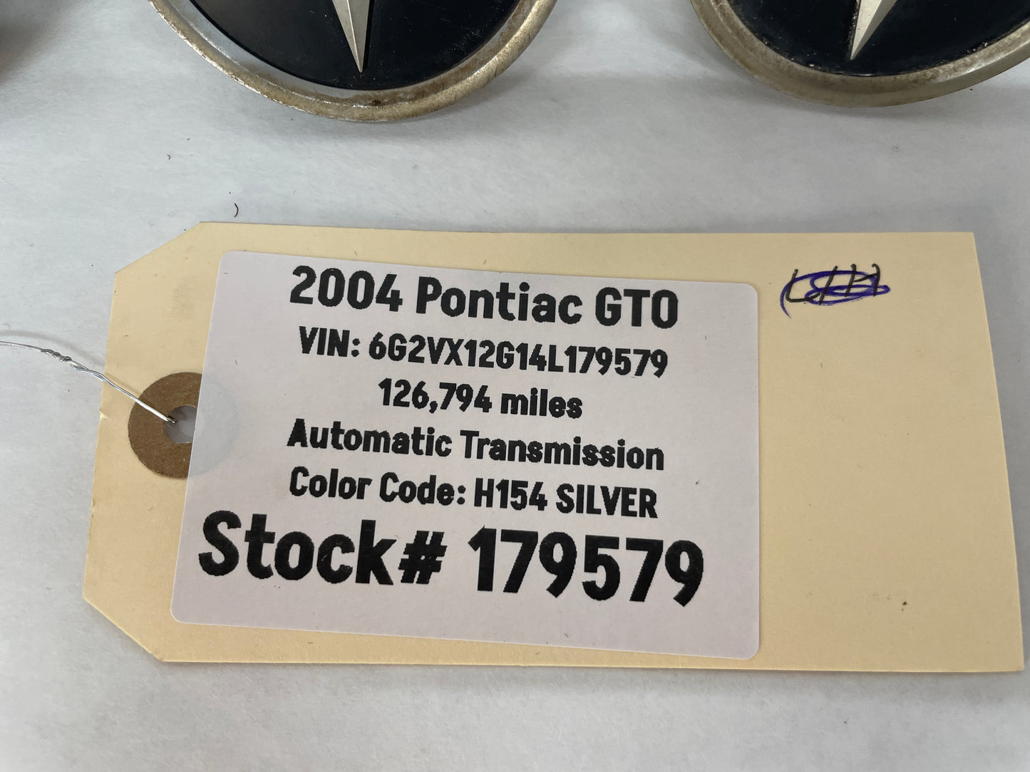2004 Pontiac GTO Wheel Center Caps OEM