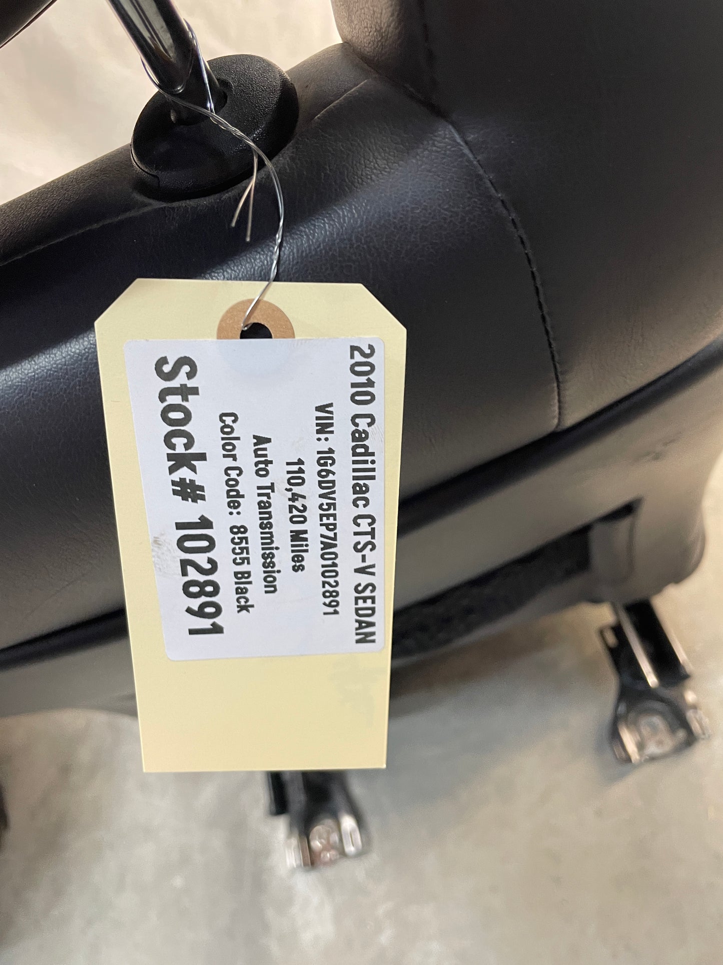 2010 Cadillac CTS-V Sedan Recaro Seats Front & Rear Black Leather OEM