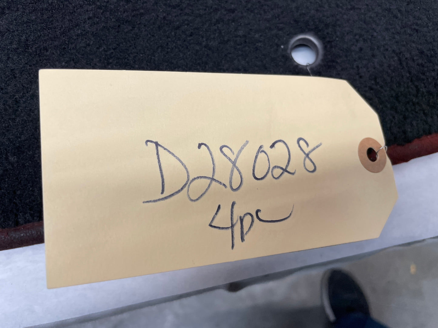 2004 Pontiac GTO Front and Rear Floor Mats Red Trim OEM - Day's Parts Yard