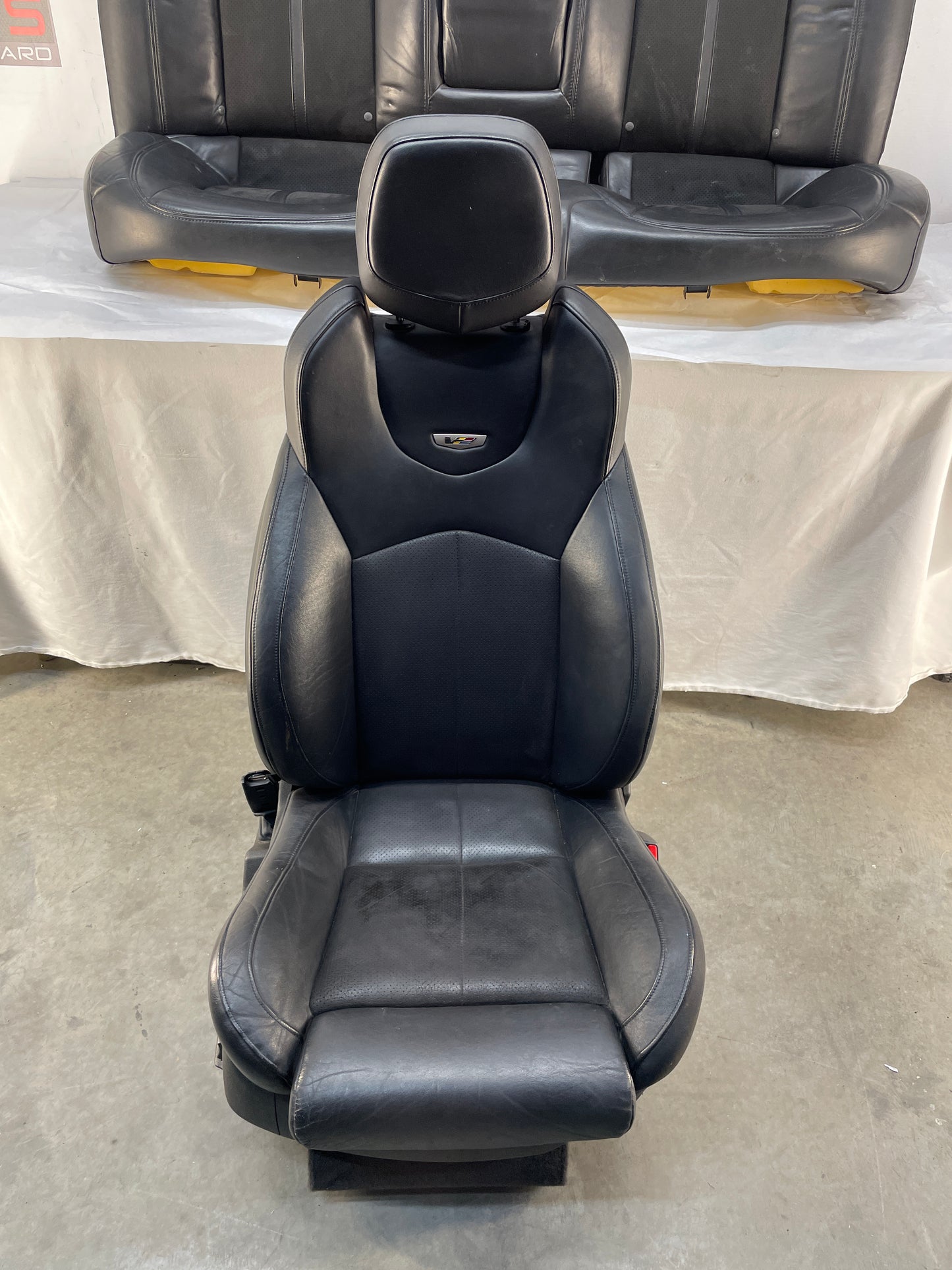 2010 Cadillac CTS-V Sedan Recaro Seats Front & Rear Black Leather OEM