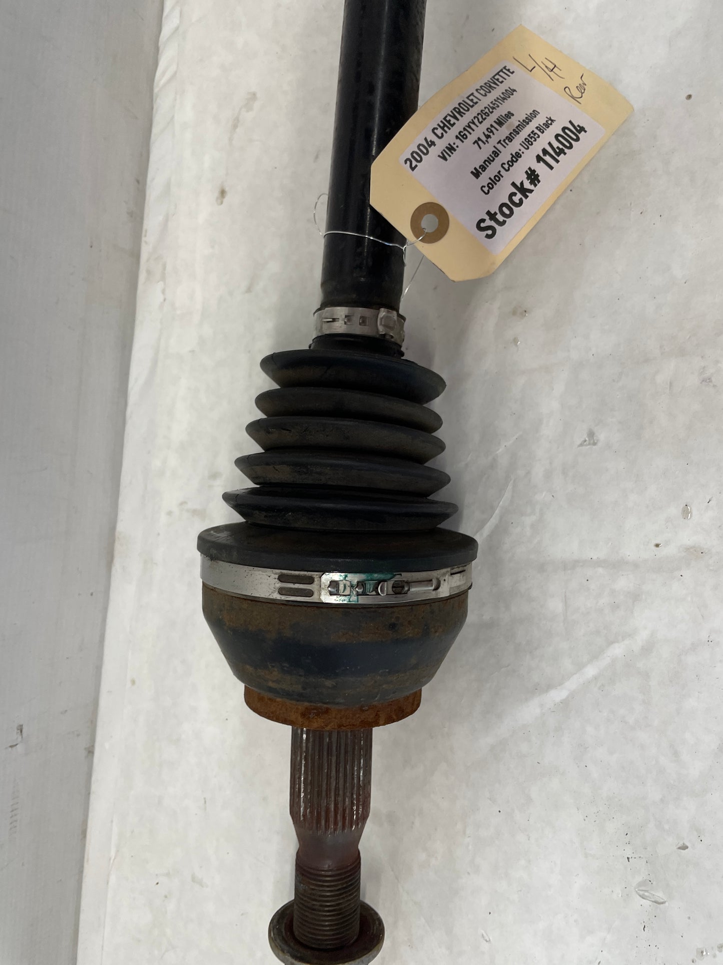 2004 Chevy C5 Corvette LH Driver Rear CV Axle Half Shaft OEM