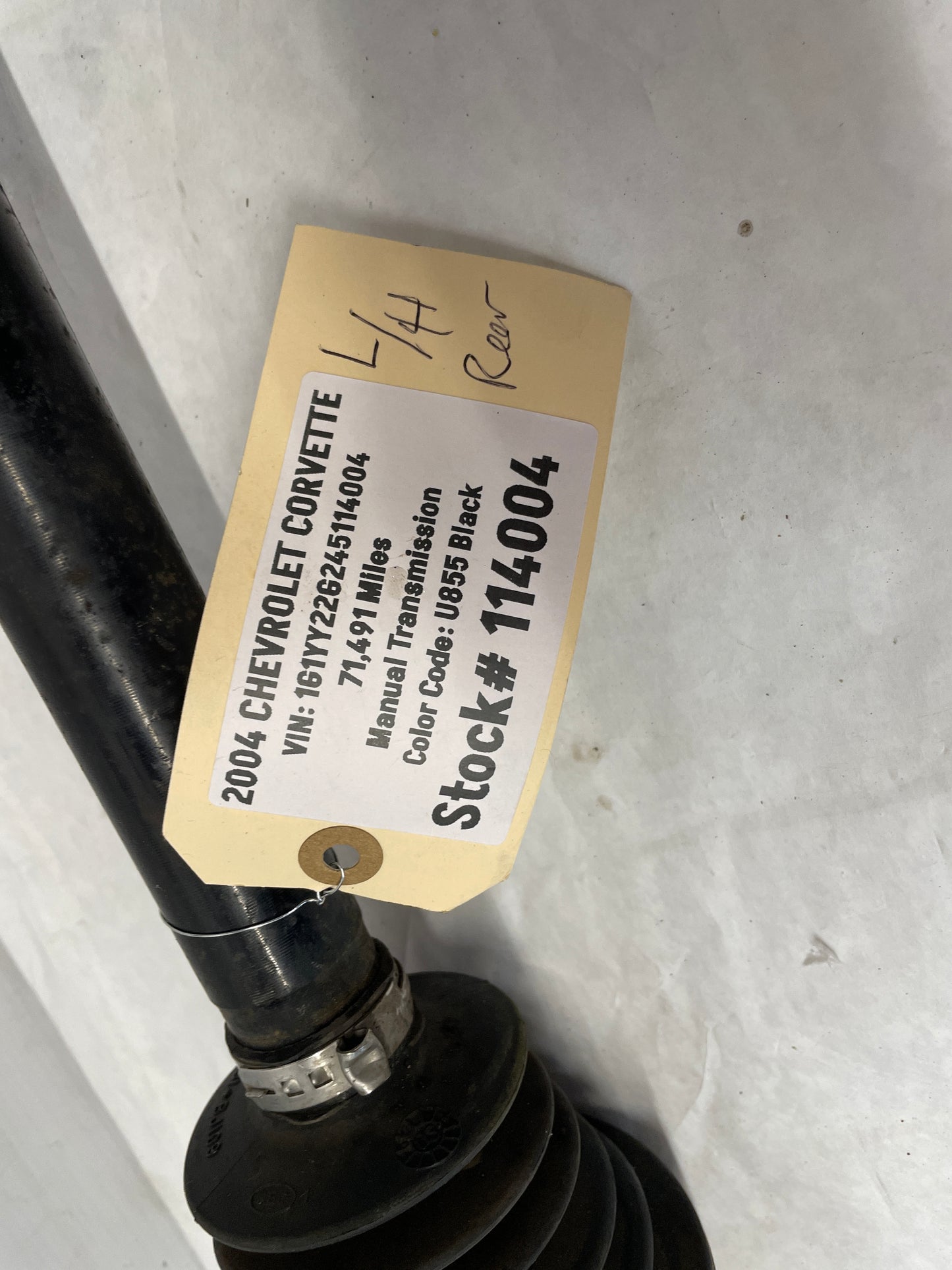 2004 Chevy C5 Corvette LH Driver Rear CV Axle Half Shaft OEM