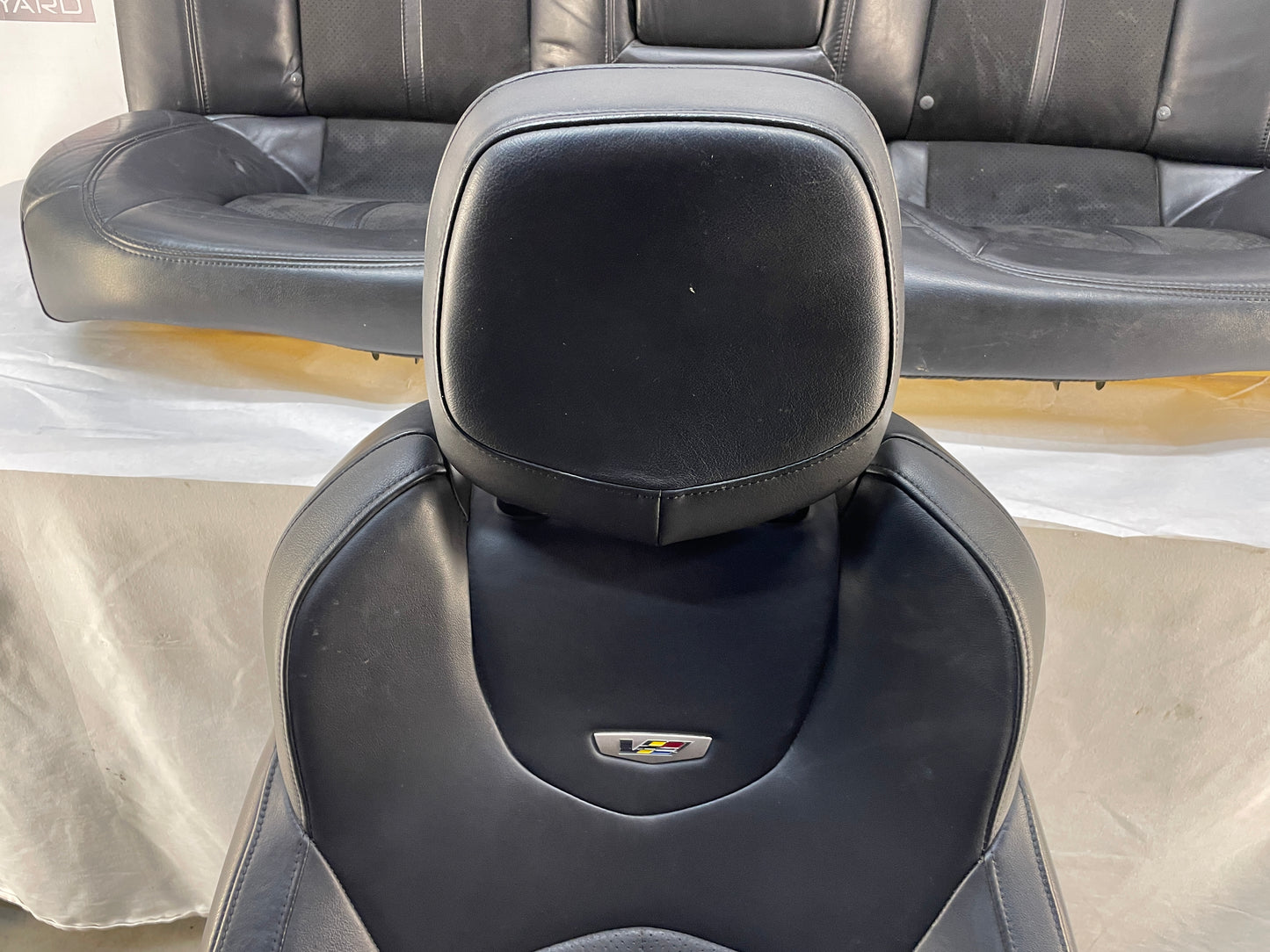 2010 Cadillac CTS-V Sedan Recaro Seats Front & Rear Black Leather OEM