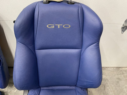 2005 Pontiac GTO Blue Interior Set Seats, Door Panels, Trim Etc. OEM