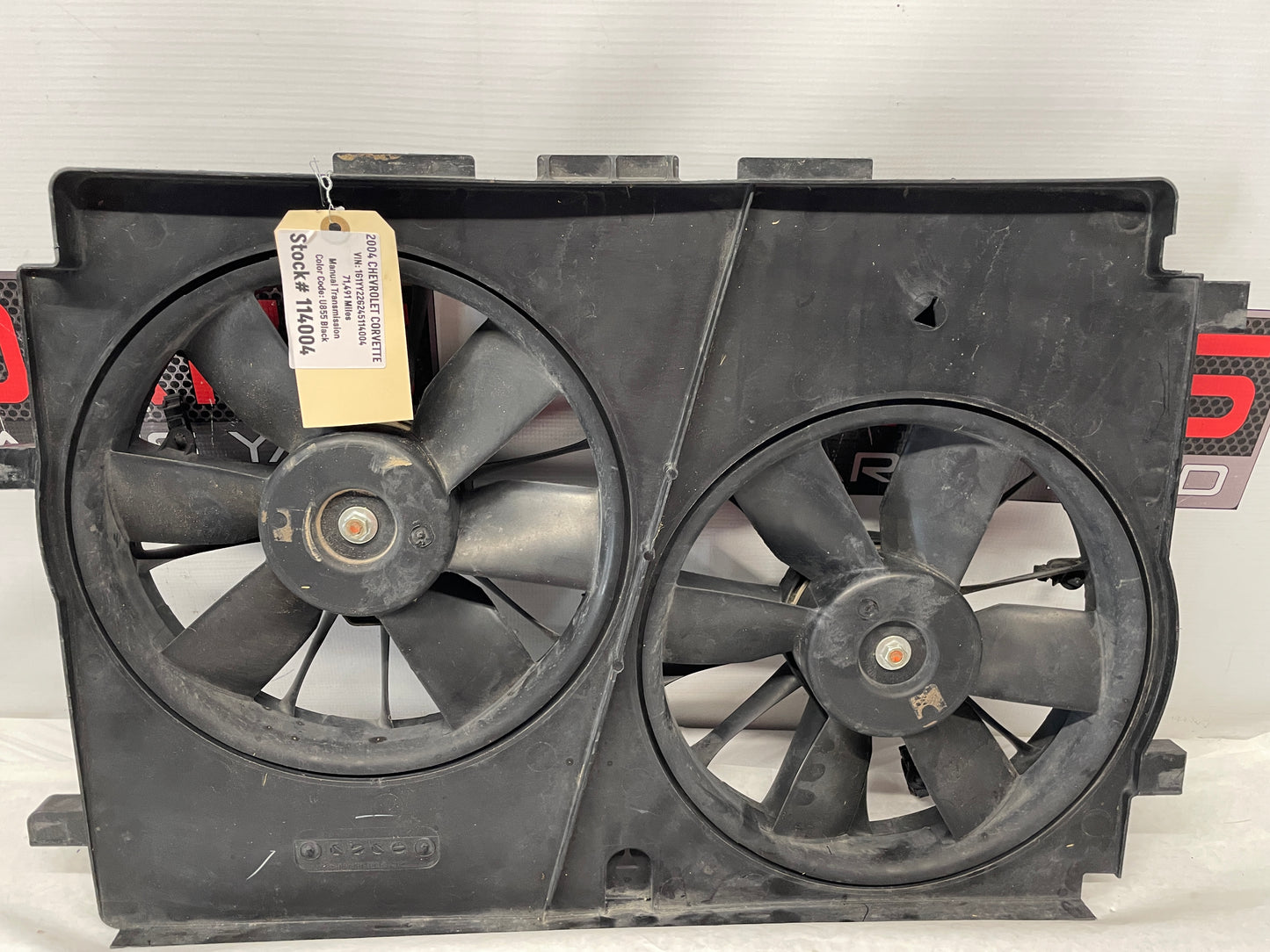 2004 Chevy C5 Corvette Radiator Electric Cooling Fans Assembly OEM