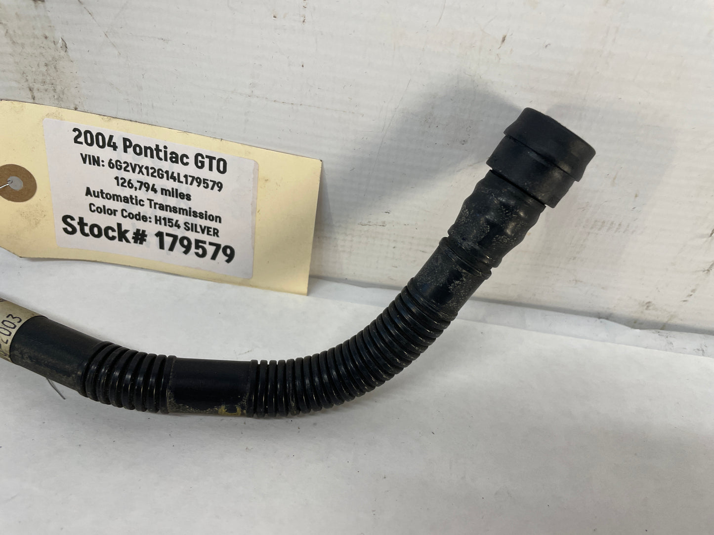 2004 Pontiac GTO EVAP Fuel Tank Line Hose Tube OEM