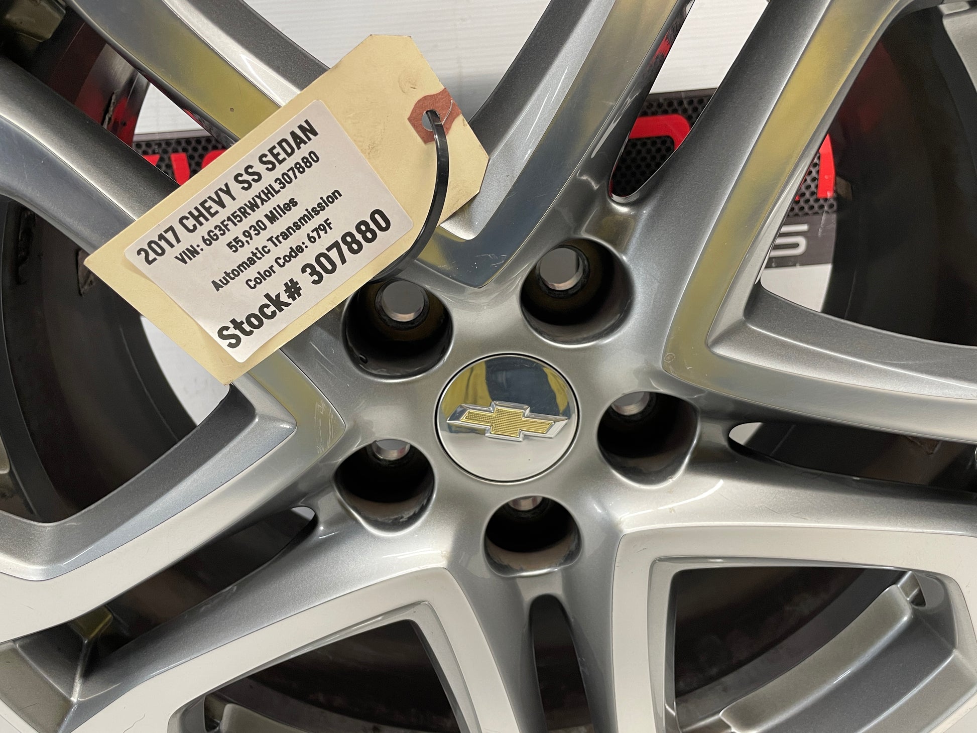 2017 Chevy SS Sedan Factory OEM Rear Wheel 19x9 OEM - Day's Parts Yard