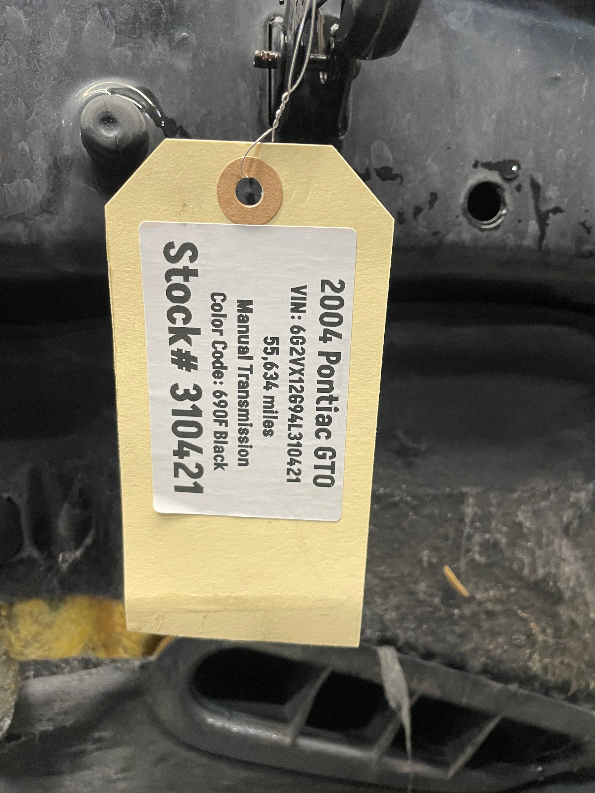 2004 Pontiac GTO Hood Assembly Black OEM - Day's Parts Yard