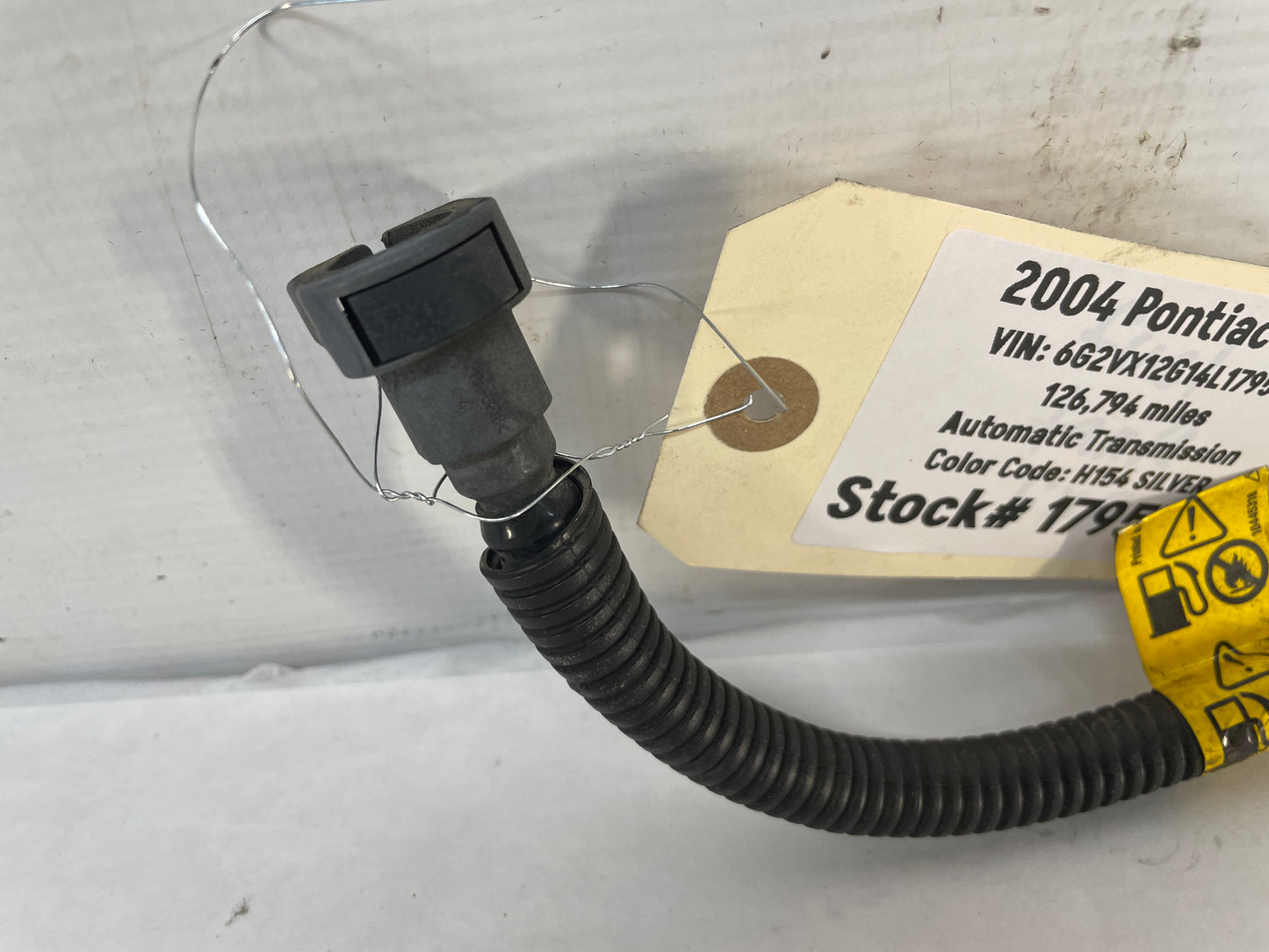 2004 Pontiac GTO Fuel Tank Gas Line Hose Tube OEM