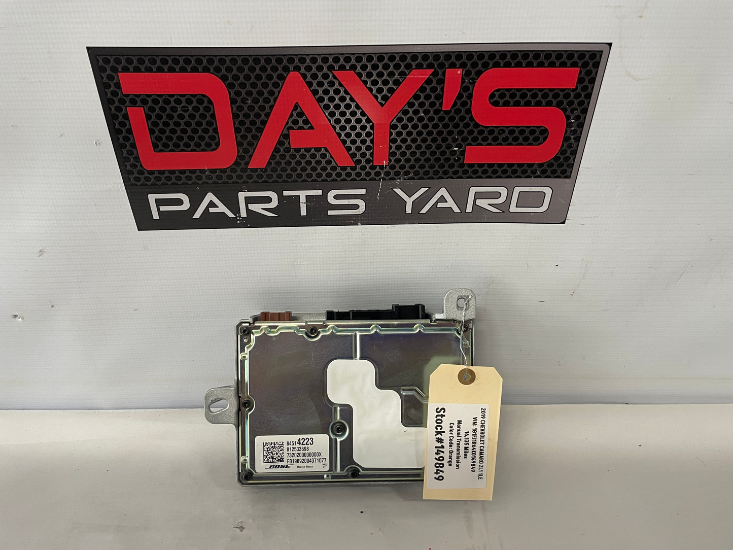 2019 Chevy Camaro ZL1 1LE Radio Stereo Amplifier BOSE OEM