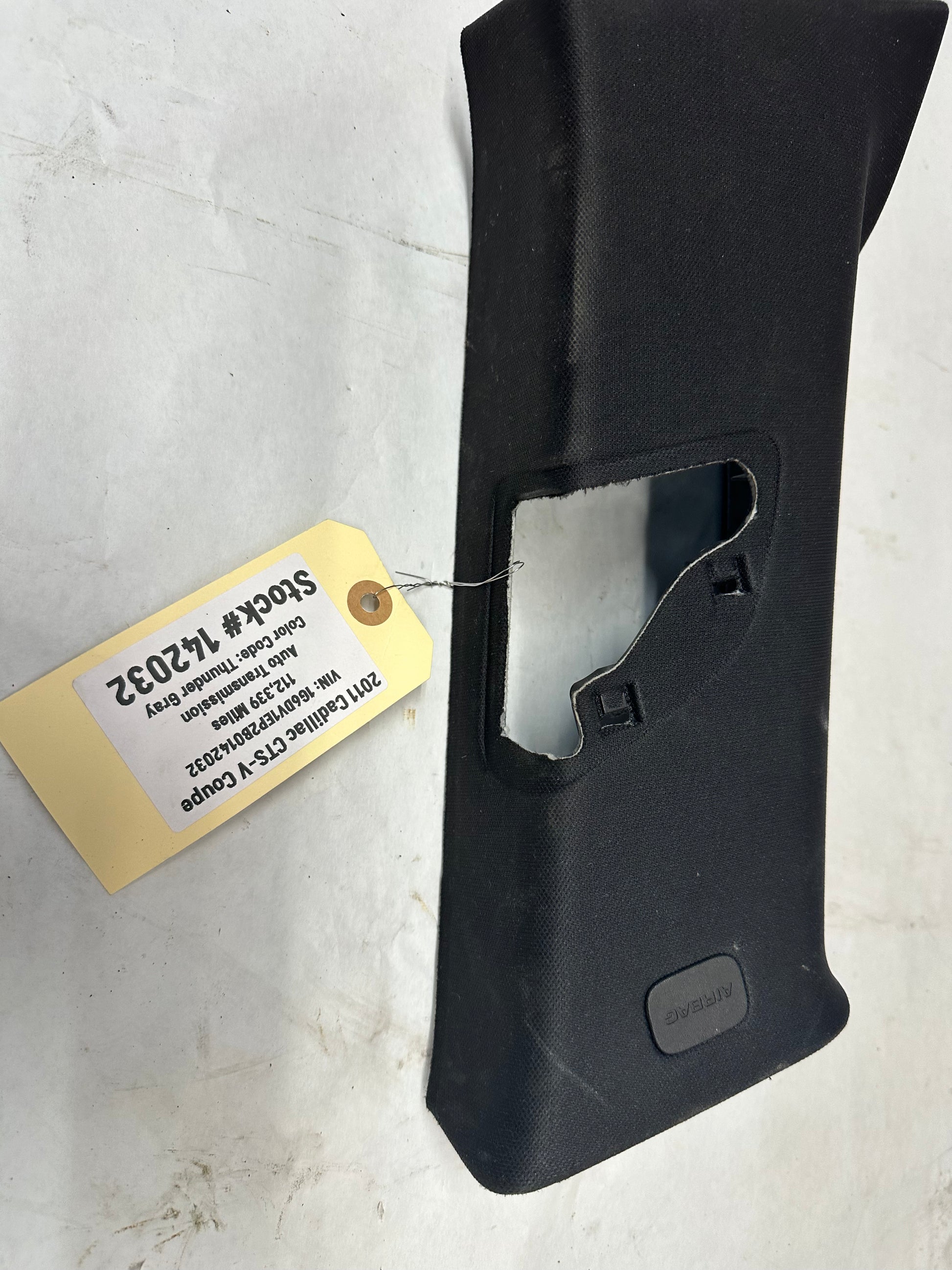 2011 Cadillac CTS-V Coupe RH & LH Upper B Pillar Trim Covers OEM - Day's Parts Yard