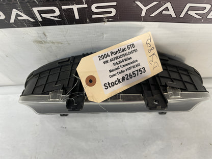 2004 Pontiac GTO Red Instrument Gauge Cluster Speedometer OEM - Day's Parts Yard