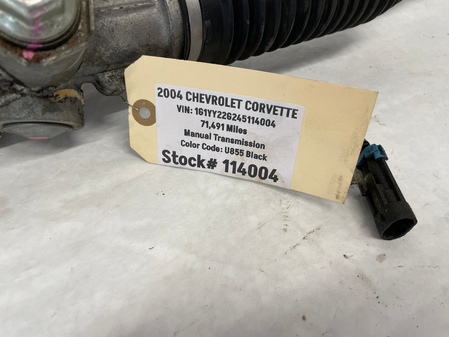 2004 Chevy C5 Corvette Power Steering Rack and Pinion Gear OEM