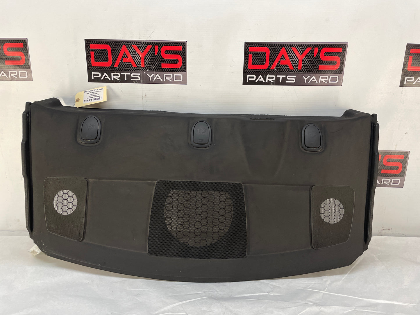 2010 Cadillac CTS-V Sedan Rear Window Package Tray Panel Console OEM