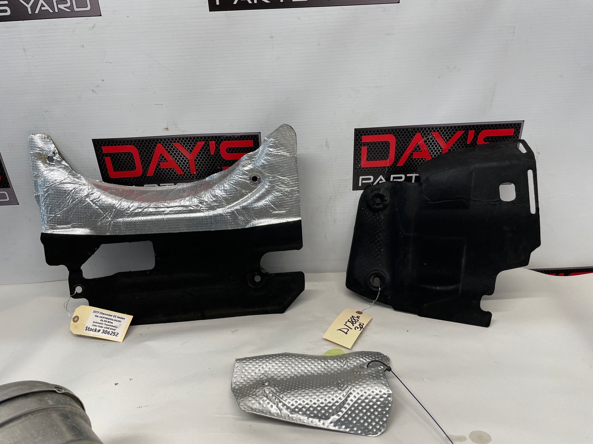 2017 Chevy SS Sedan 3 PC Fire Wall Felt Heat Shield OEM - Day's Parts Yard