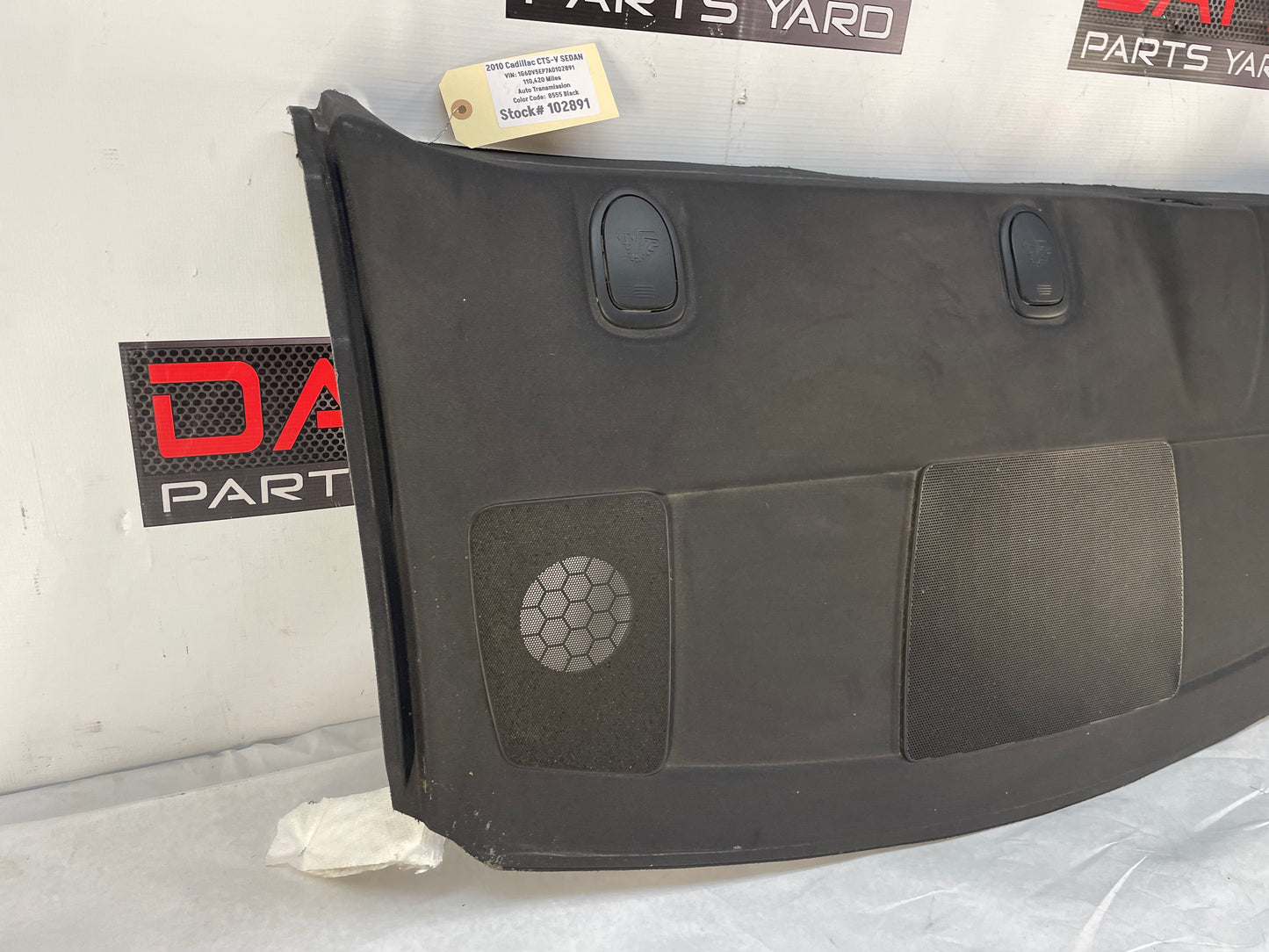 2010 Cadillac CTS-V Sedan Rear Window Package Tray Panel Console OEM
