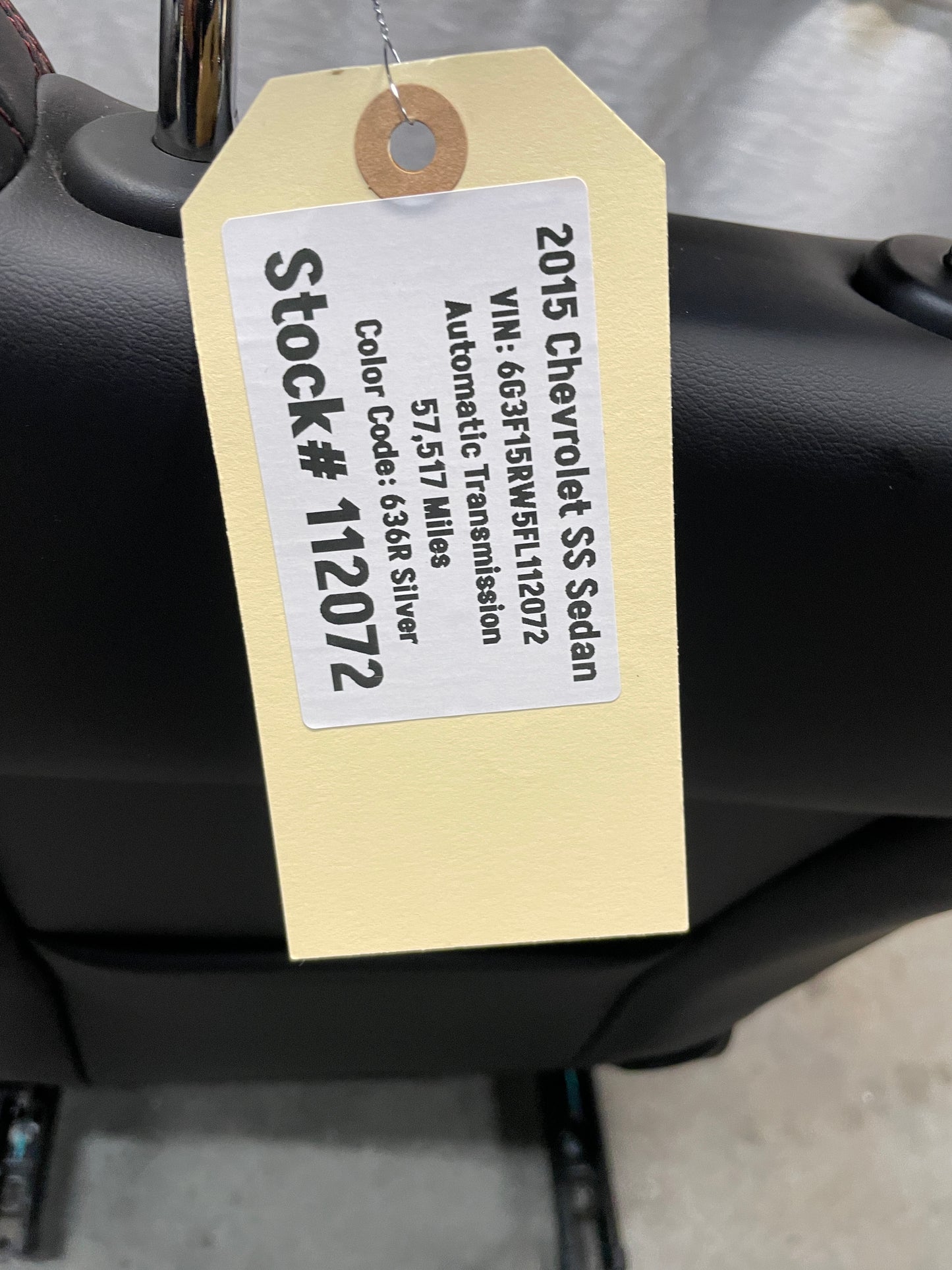 2015 Chevy SS Seat Seats Front and Rear Black Leather Alcantara Suede OEM - Day's Parts Yard