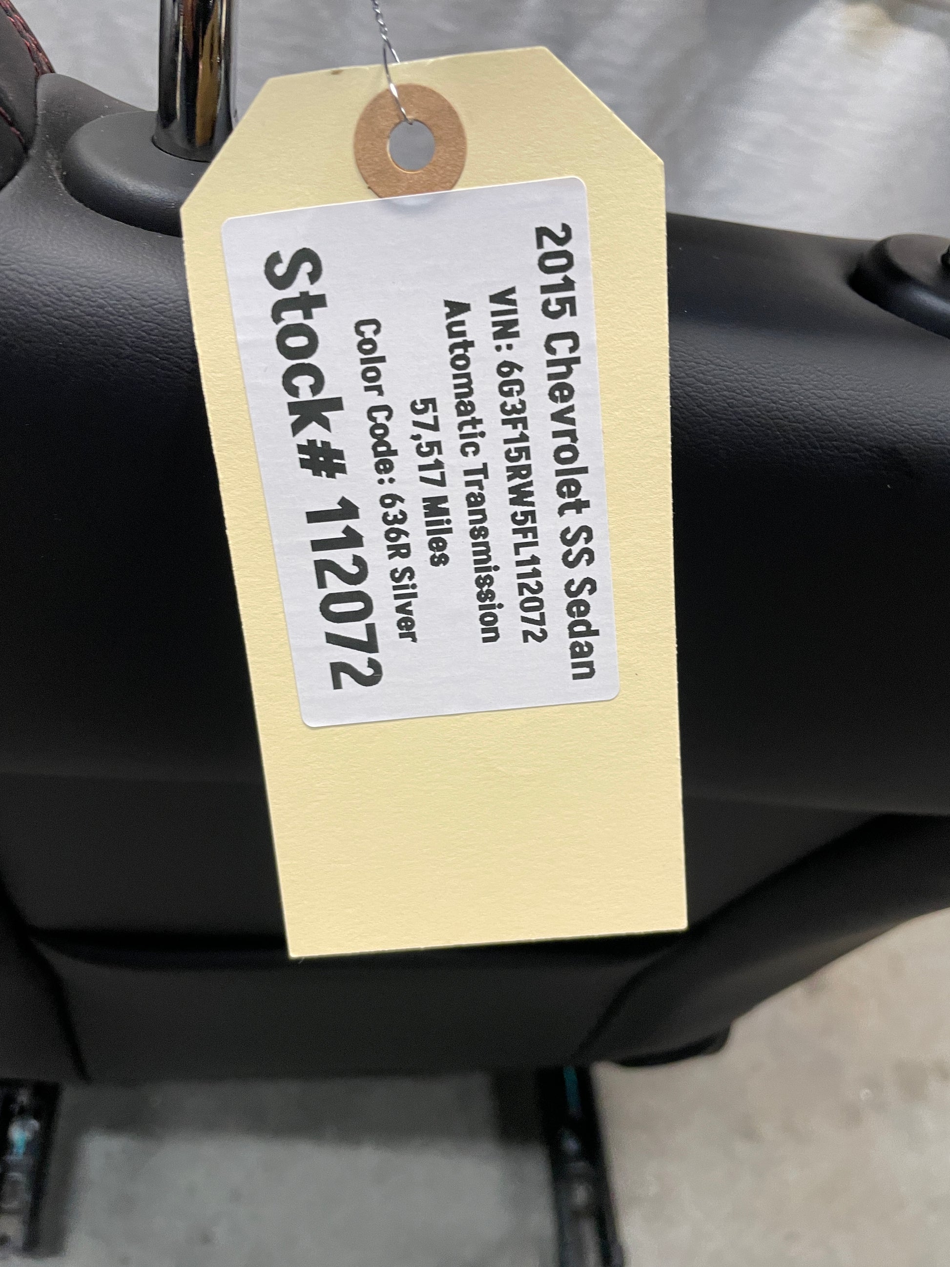 2015 Chevy SS Seat Seats Front and Rear Black Leather Alcantara Suede OEM - Day's Parts Yard