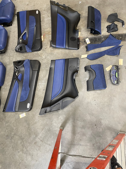 2005 Pontiac GTO Blue Interior Set Seats, Door Panels, Trim Etc. OEM