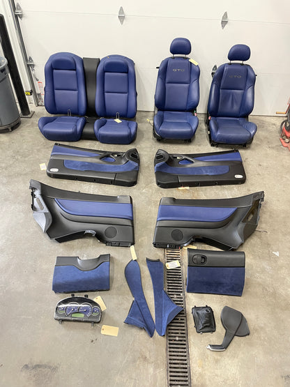 2005 Pontiac GTO Blue Interior Set Seats, Door Panels, Trim Etc. OEM