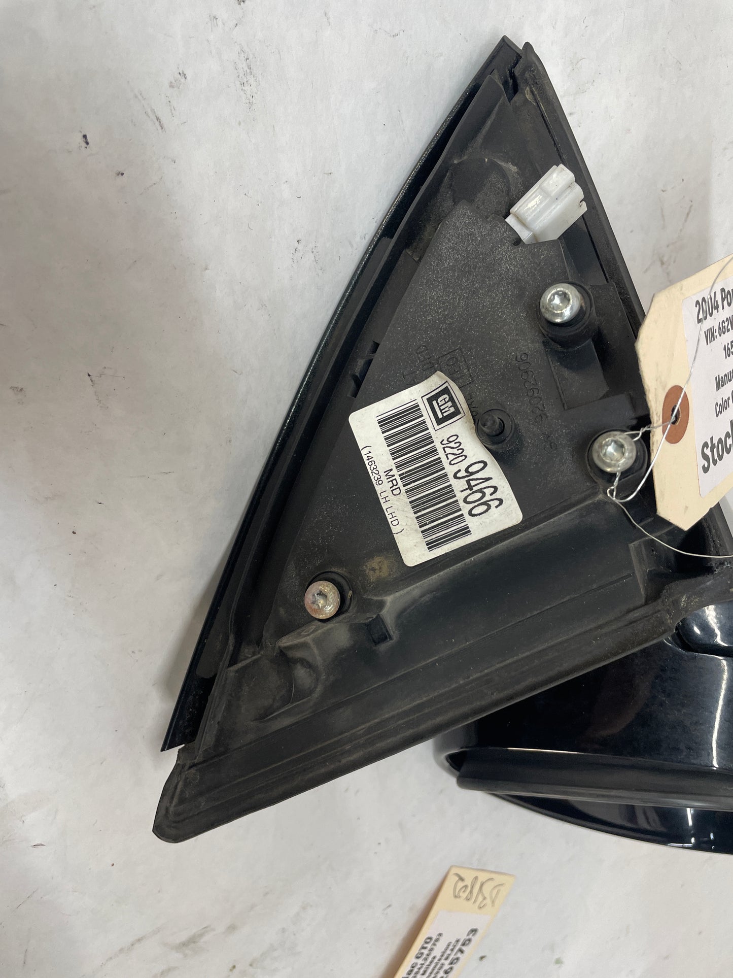 2004 Pontiac GTO LH Driver Exterior Side Mirror Black OEM - Day's Parts Yard