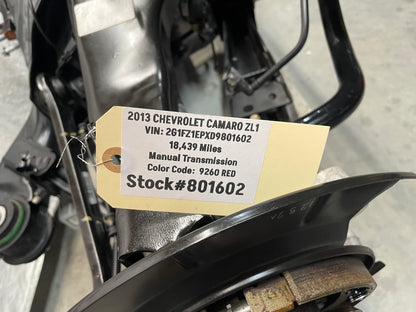 2013 Chevy Camaro ZL1 3.73 Complete Rear Axle Suspension Cradle K Member Subframe Differential OEM - Day's Parts Yard