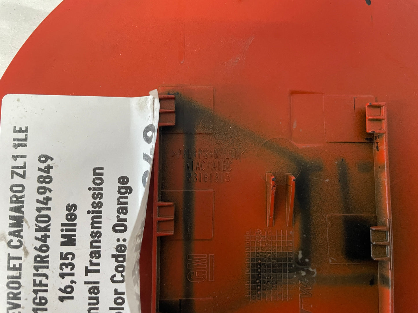 2019 Chevy Camaro ZL1 1LE Fuel Gas Door Cover OEM