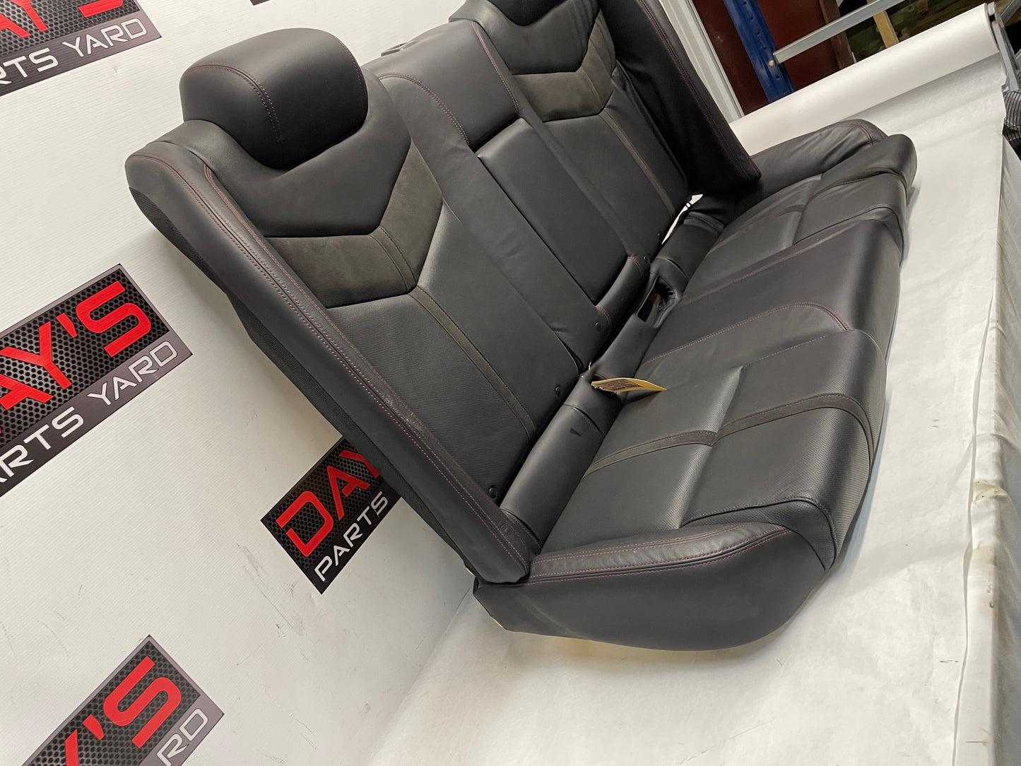 2015 Chevy SS Seat Seats Front and Rear Black Leather Alcantara Suede OEM - Day's Parts Yard
