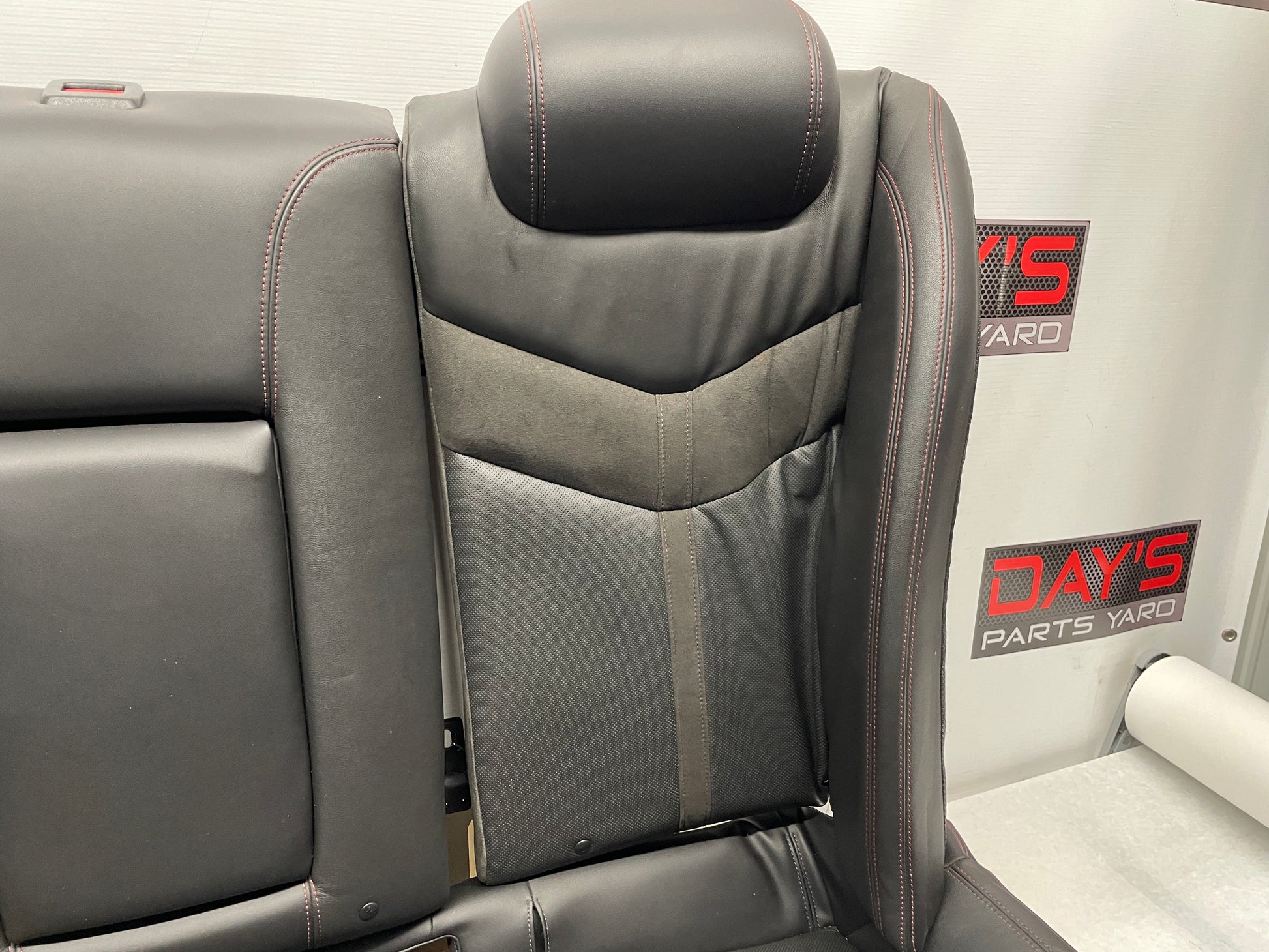 2015 Chevy SS Seat Seats Front and Rear Black Leather Alcantara Suede OEM - Day's Parts Yard