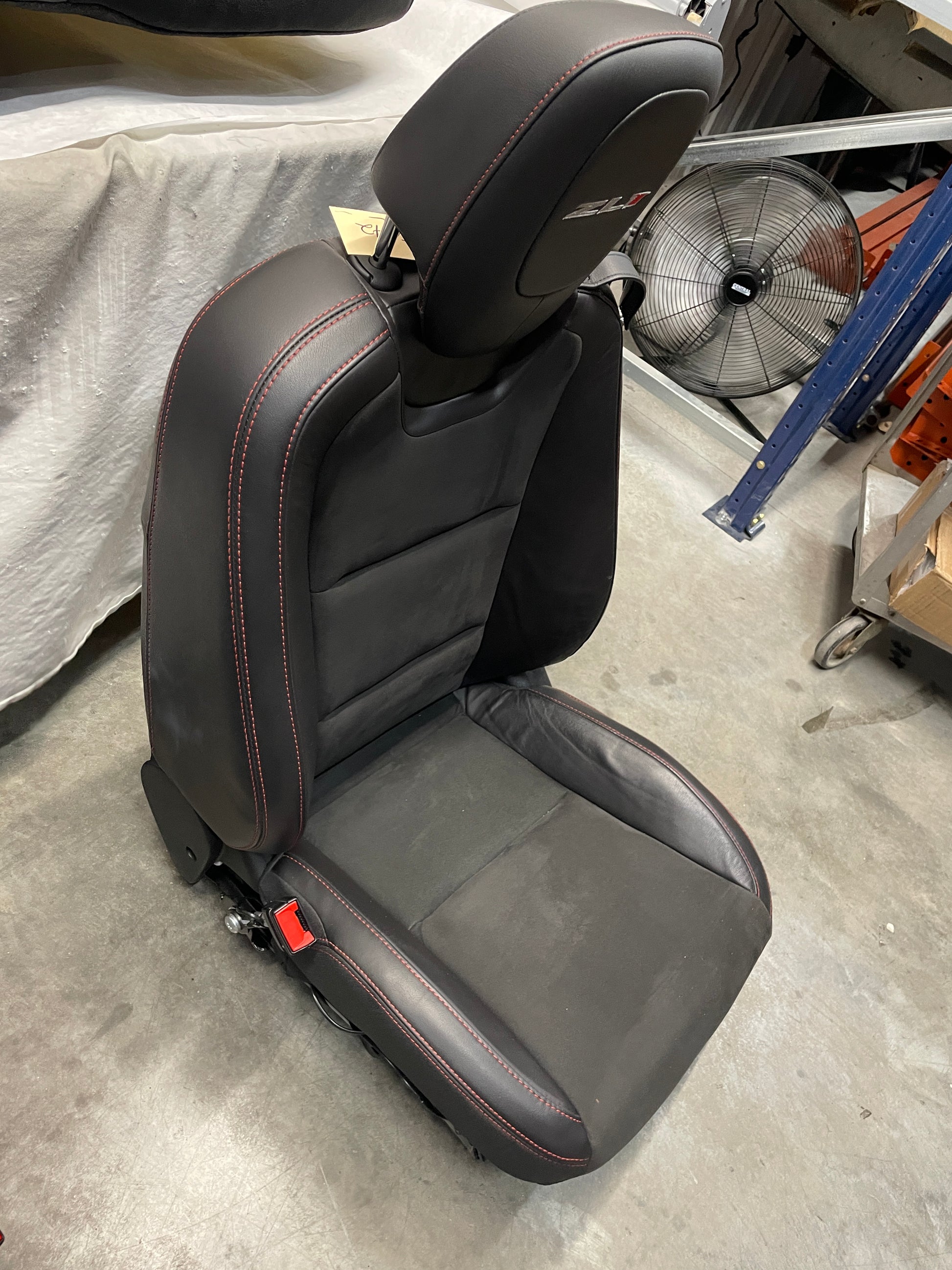 2013 Chevy Camaro ZL1 Seats Fronts and Rears Black Leather and Suede OEM - Day's Parts Yard