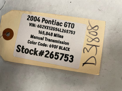 2004 Pontiac GTO Black Suede Knee Bolster Fuse Cover OEM - Day's Parts Yard