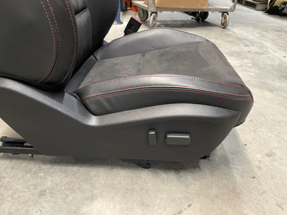 2013 Chevy Camaro ZL1 Seats Fronts and Rears Black Leather and Suede OEM - Day's Parts Yard