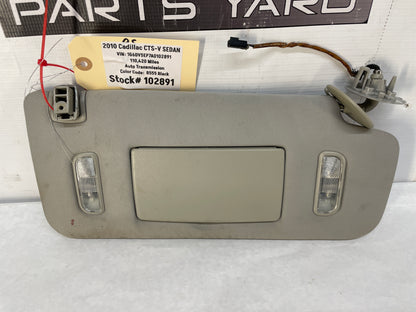 2010 Cadillac CTS-V Sedan RH Passenger Sunvisor Sun Visor Shade w/ Clip OEM