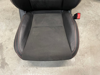 2013 Chevy Camaro ZL1 Seats Fronts and Rears Black Leather and Suede OEM - Day's Parts Yard