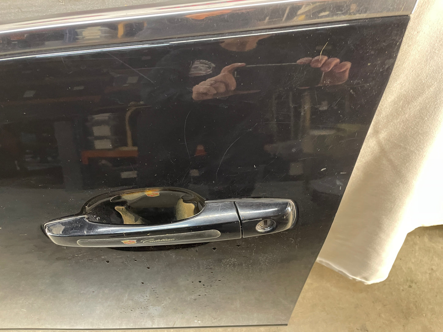 2010 Cadillac CTS-V Sedan LH Driver Front Exterior Door Black OEM