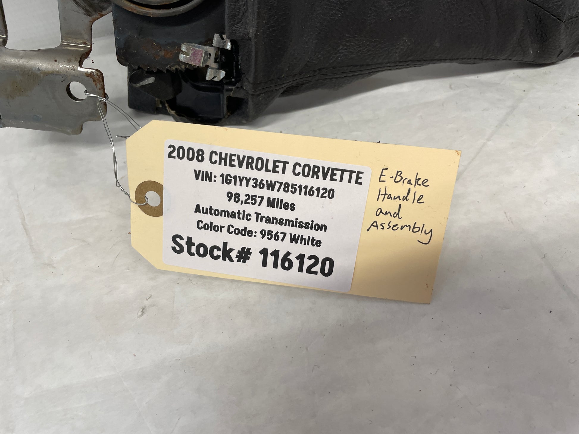 2008 Chevy Corvette Emergency Brake Handle OEM - Day's Parts Yard