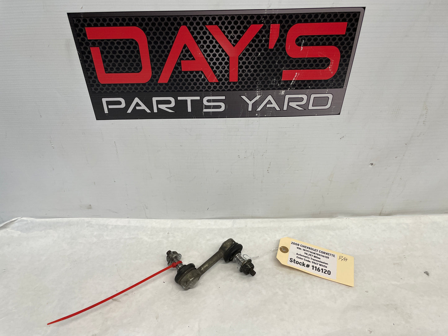 2008 Chevy Corvette RH Passenger Rear Sway Bar Bracket OEM - Day's Parts Yard