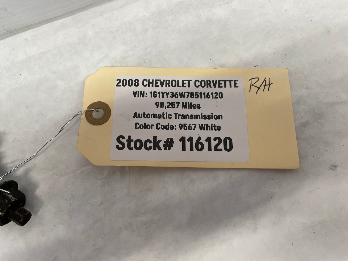 2008 Chevy Corvette RH Passenger Rear Sway Bar Bracket OEM - Day's Parts Yard