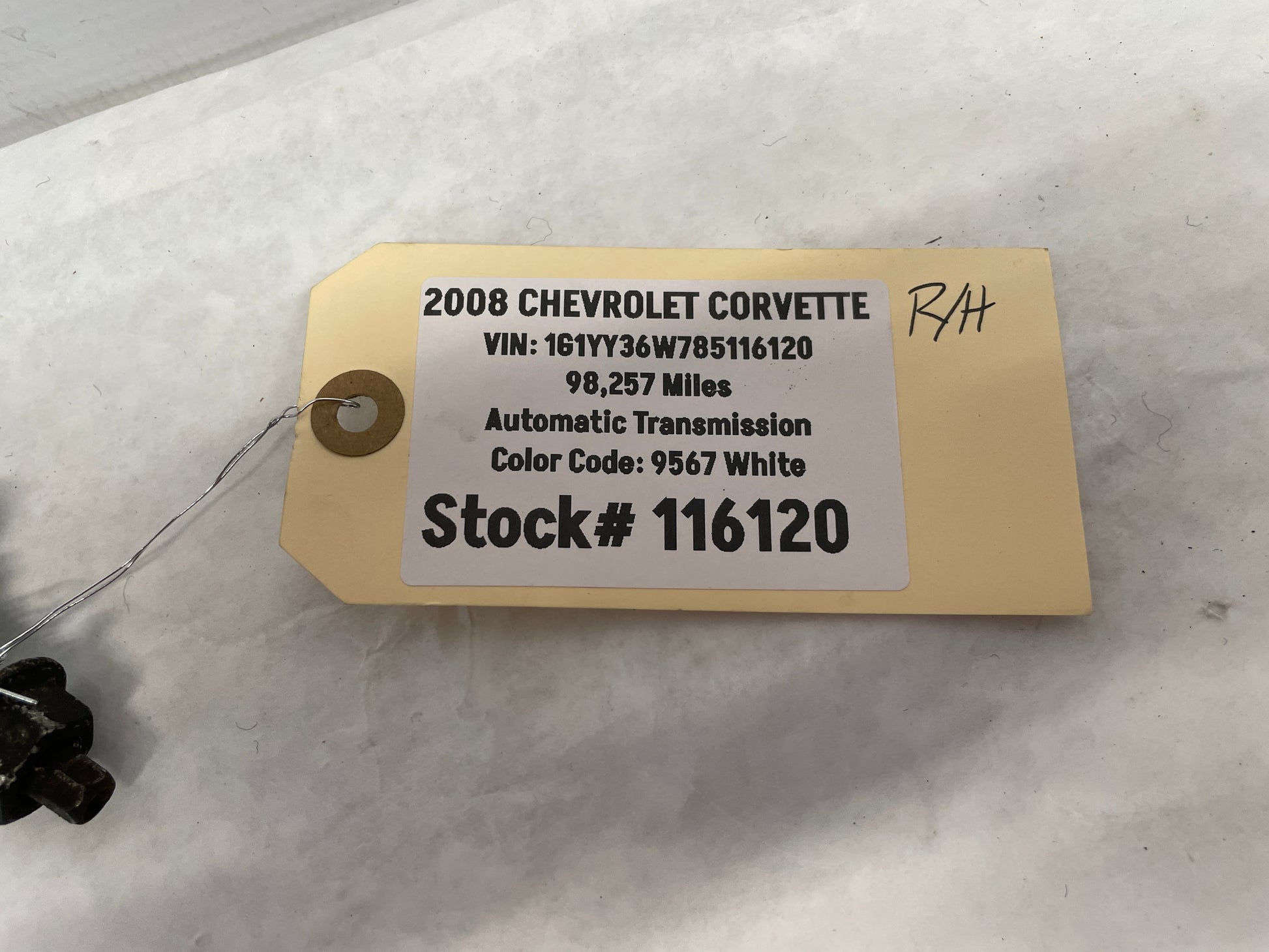 2008 Chevy Corvette RH Passenger Rear Sway Bar Bracket OEM - Day's Parts Yard