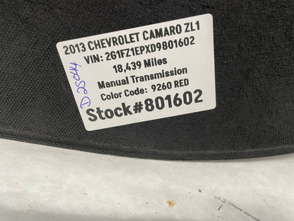 2013 Chevy Camaro ZL1 Spare Tire Hard Trunk Battery Cover OEM - Day's Parts Yard