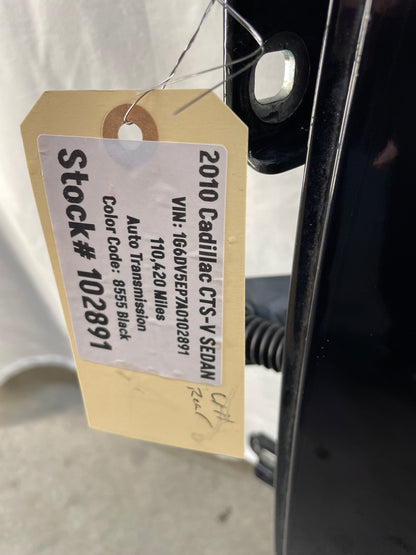 2010 Cadillac CTS-V Sedan LH Driver Rear Exterior Door Black OEM