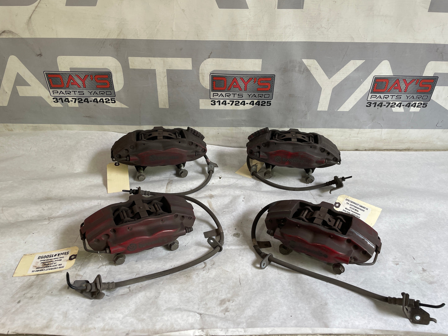 2010 Chevy Camaro SS Front and Rear Brembo Calipers OEM - Day's Parts Yard