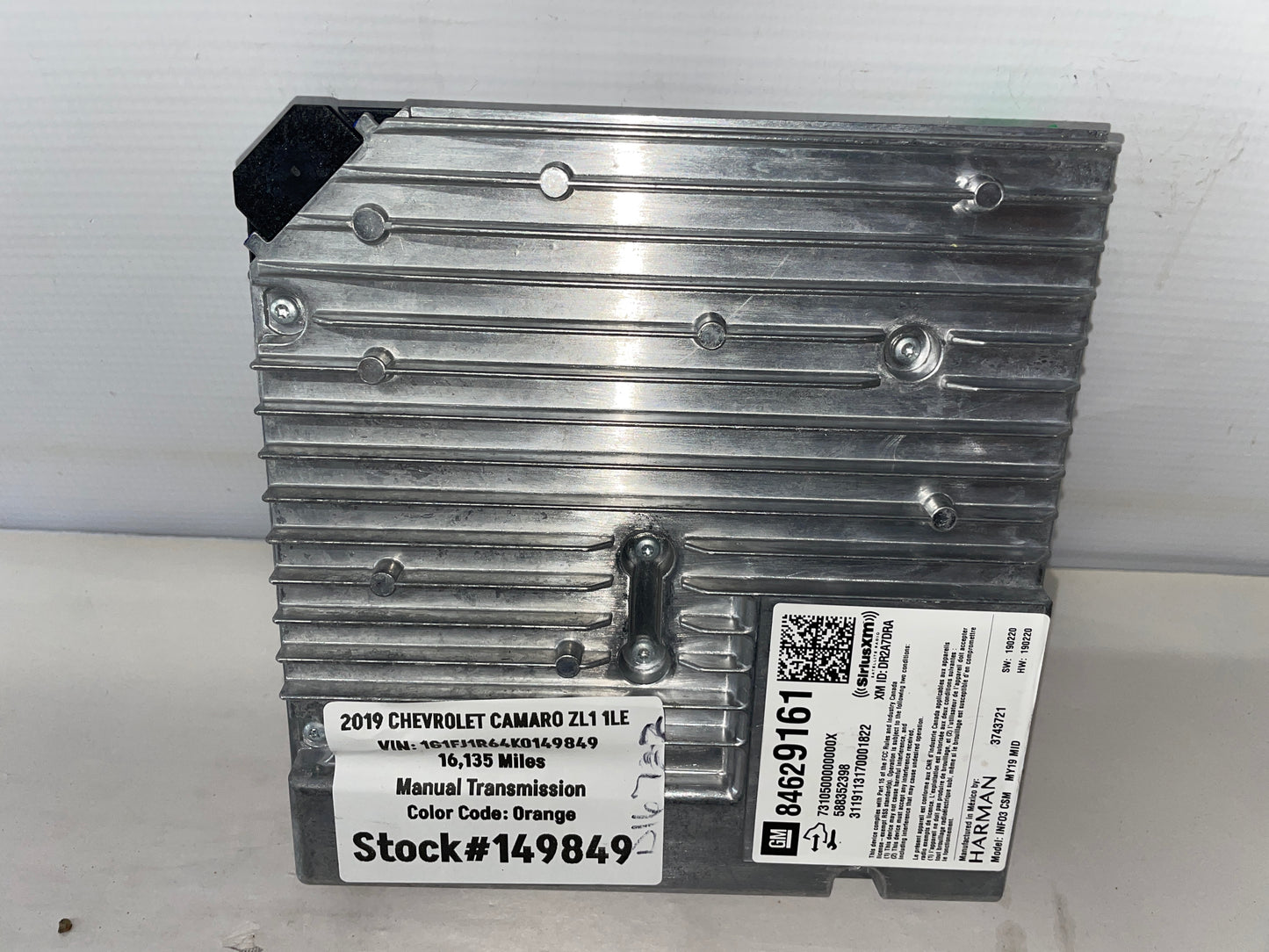 2019 Chevy Camaro ZL1 1LE Satellite Radio Receiver Module OEM
