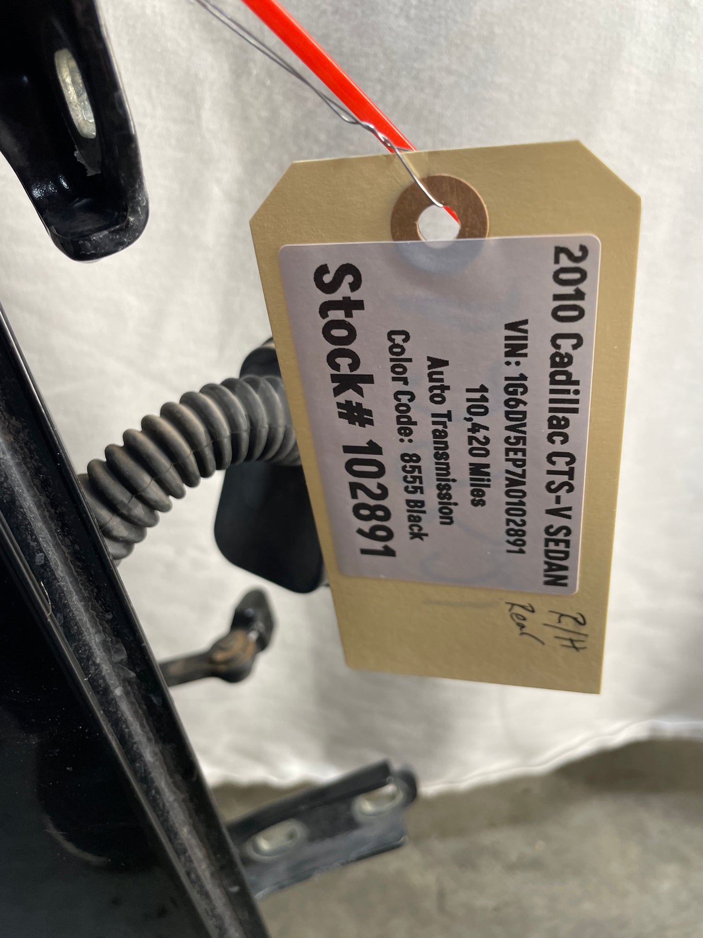 2010 Cadillac CTS-V Sedan RH Passenger Rear Exterior Door Black OEM