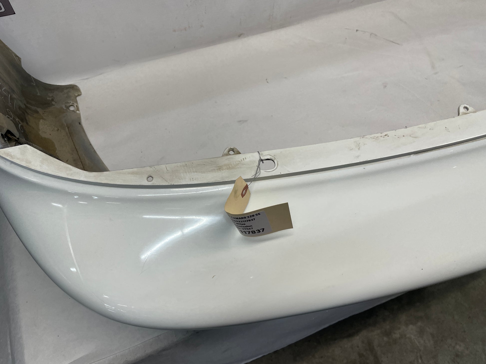 1999 Chevy Camaro Z28 SS Rear Bumper Cover Assembly White OEM - Day's Parts Yard