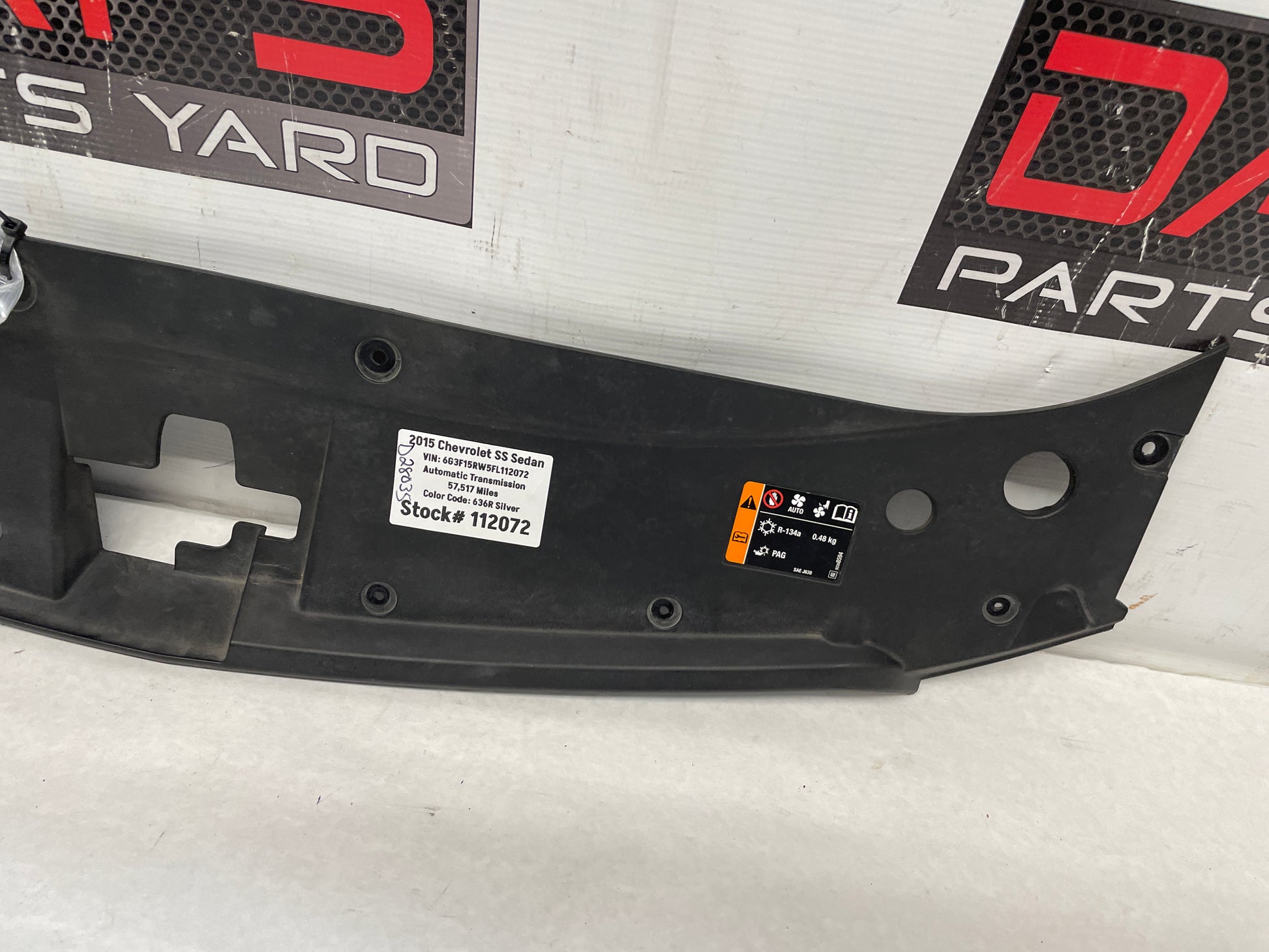 2015 Chevy SS Sedan Radiator Grille Cover Sight Shield OEM - Day's Parts Yard