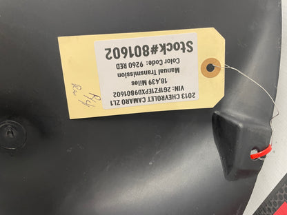 2013 Chevy Camaro ZL1 RH Passenger Rear Fender Wheel Well Liner OEM - Day's Parts Yard